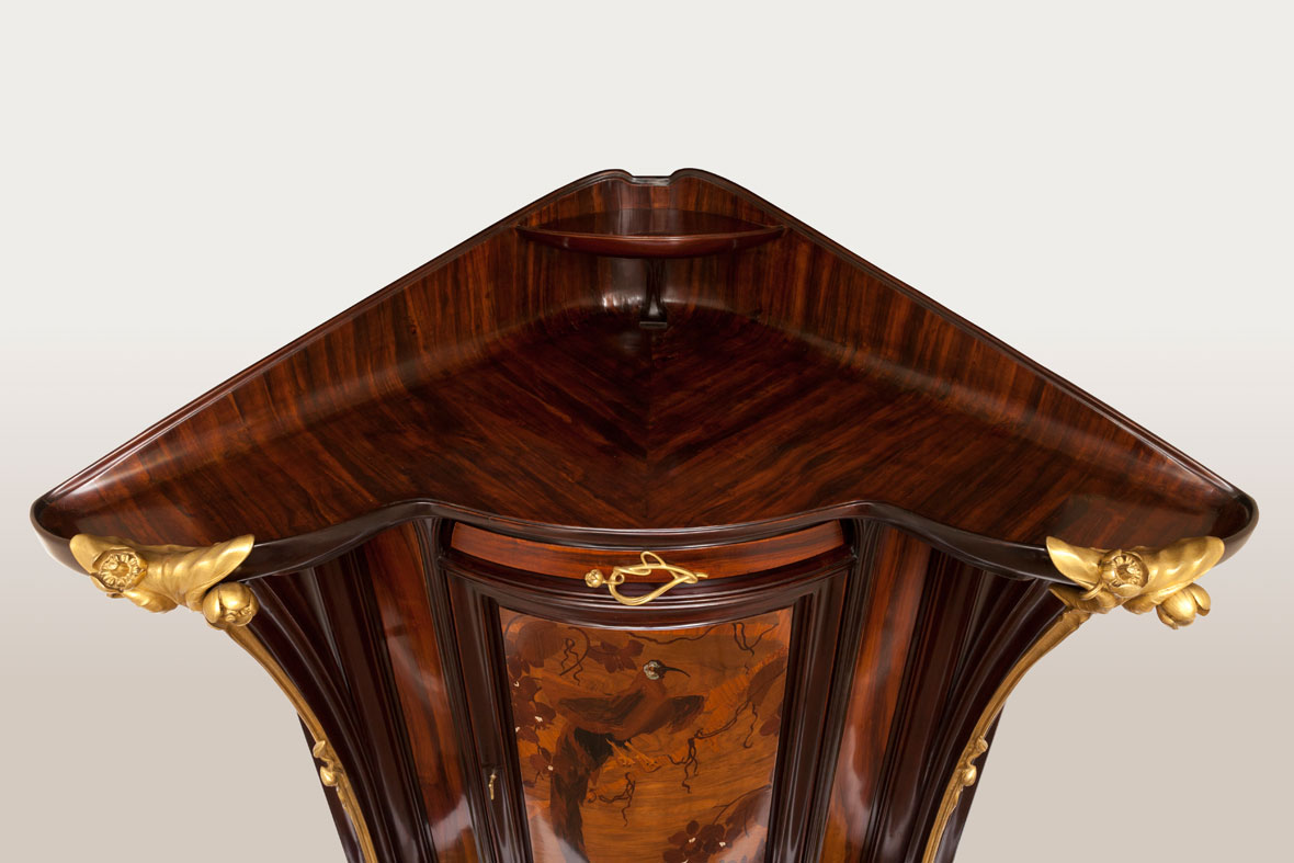 Majorelle 'Aux Nenuphars' Corner Cabinet